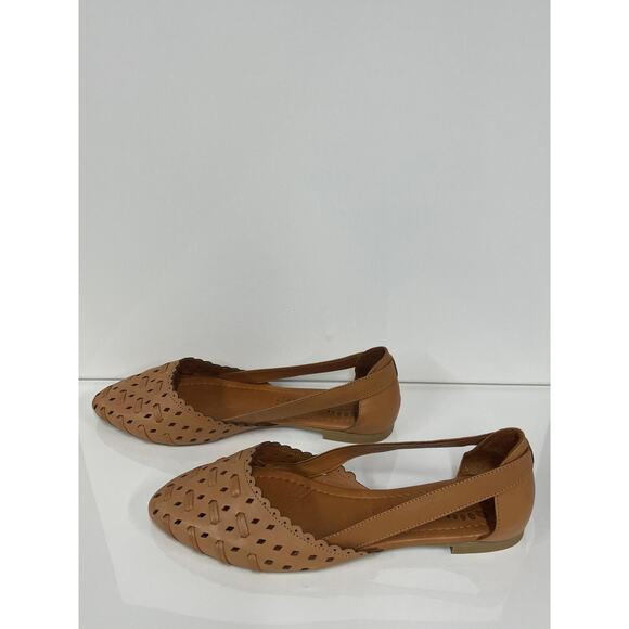 Spring Step Eslora Flat Womens Shoes Sz EU 42 10.5-11 Genuine Leather Camel Tan - Picture 3 of 9